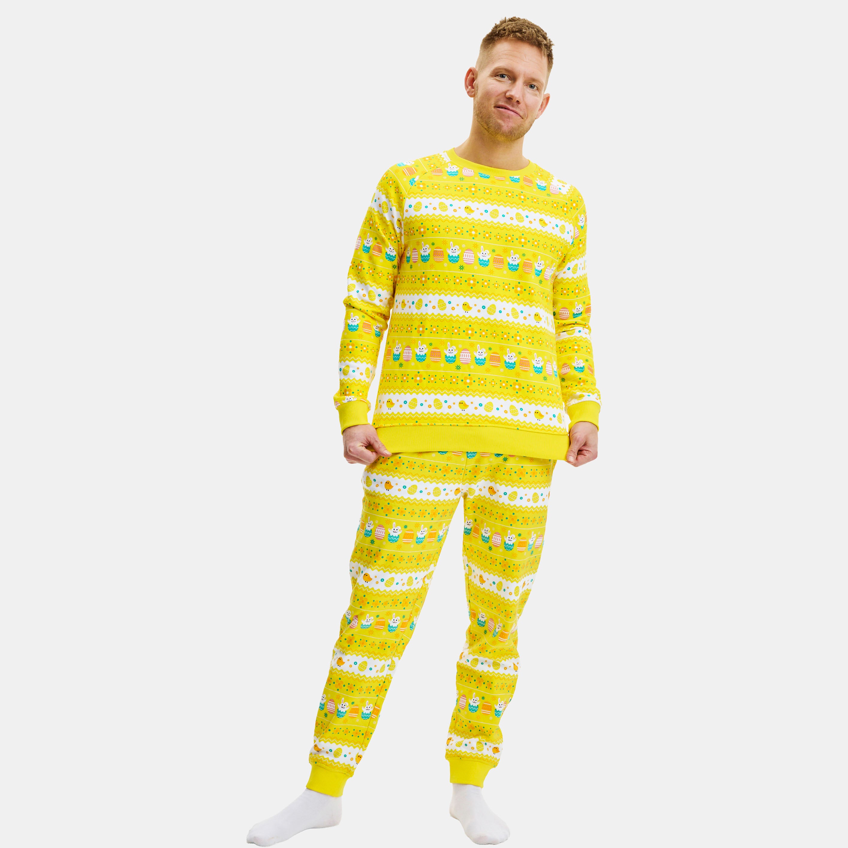 Påsksweatsuit Gul - Herr.